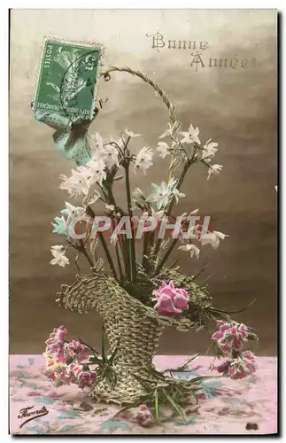 Cartes postales Fantaisie Fleurs