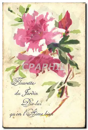 Cartes postales Fantaisie Fleurs