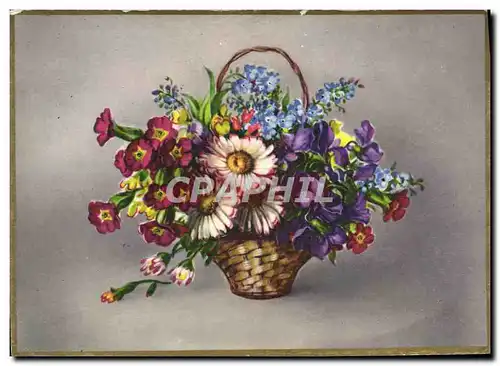 Cartes postales Fantaisie Fleurs