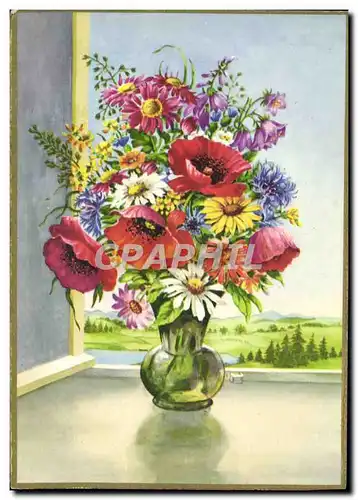 Cartes postales Fantaisie Fleurs