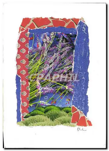 Cartes postales moderne Fantaisie Fleurs Lavande