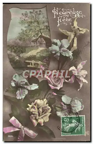 Cartes postales Fantaisie Fleurs