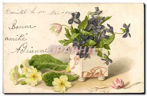 Cartes postales Fantaisie Fleurs