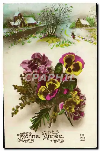 Cartes postales Fantaisie Fleurs