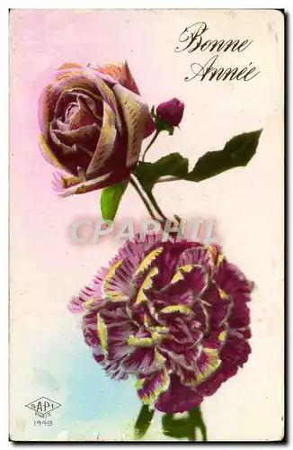 Cartes postales Fantaisie Fleurs