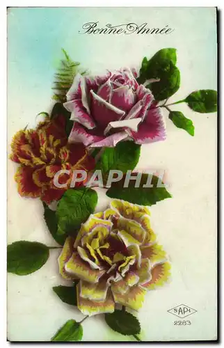 Cartes postales Fantaisie Fleurs