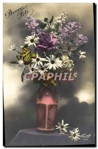 Cartes postales Fantaisie Fleurs