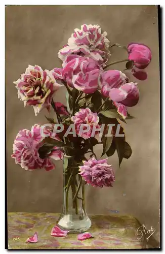 Cartes postales Fantaisie Fleurs