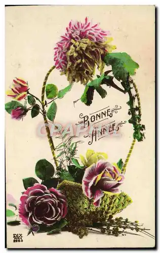 Cartes postales Fantaisie Fleurs