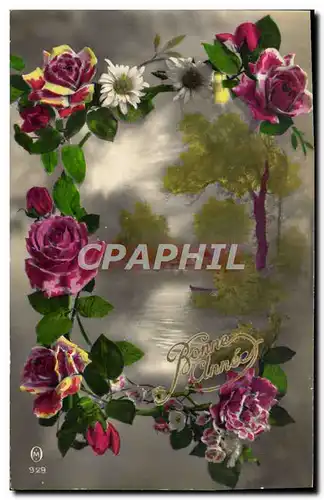 Cartes postales Fantaisie Fleurs