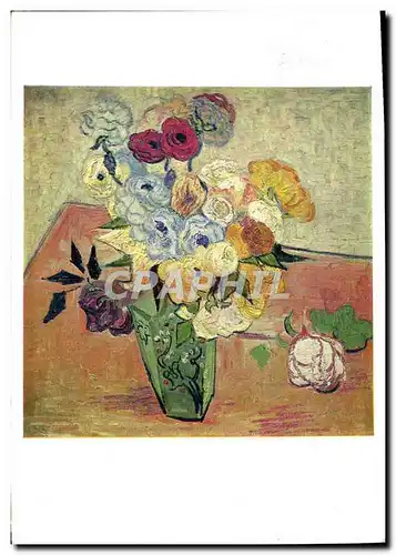 Cartes postales moderne Fantaisie Fleurs Vincent Van Gogh Roses et anemones