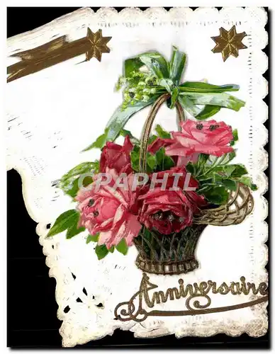 Cartes postales Brodee Fantaisie Fleurs