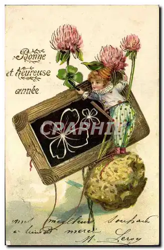 Cartes postales Fantaisie Fleurs Enfant