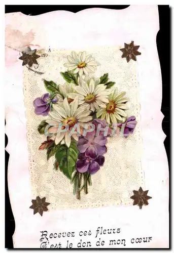 Cartes postales Brodee Fantaisie Fleurs