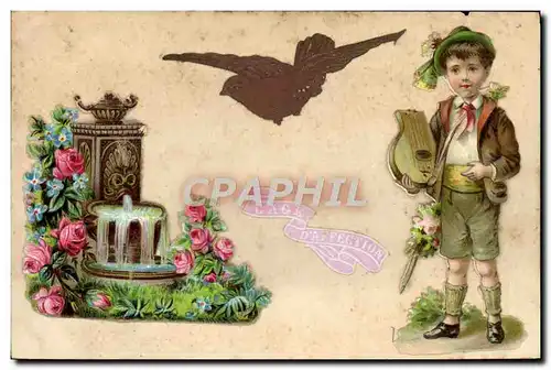 Cartes postales Fantaisie Fleurs Enfant