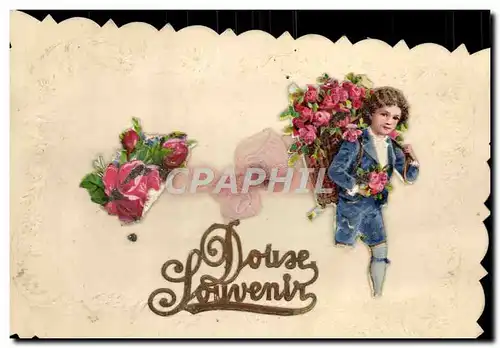 Cartes postales Fantaisie Fleurs Enfant