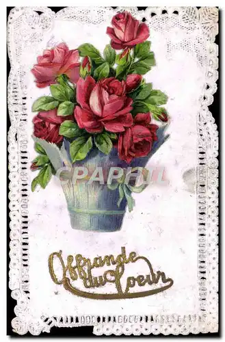 Cartes postales Brodee Fantaisie Fleurs