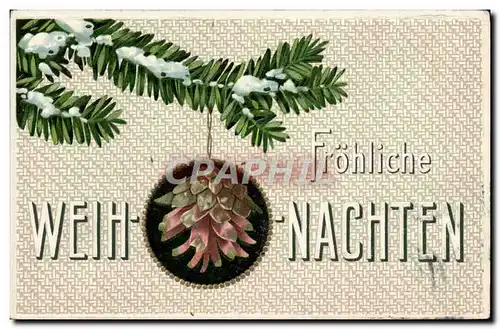 Cartes postales Fantaisie Fleurs Noel