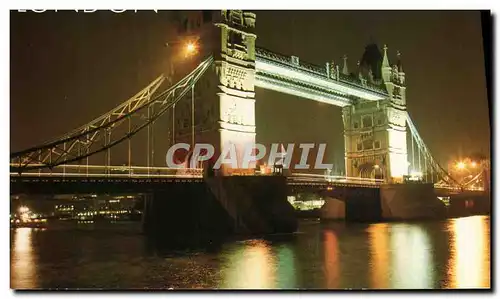 Cartes postales moderne London Tower Bridge At Night