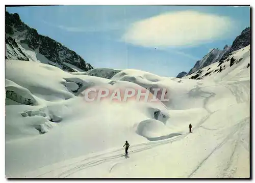 Cartes postales moderne Ski and Sun Plaisirs de la neige