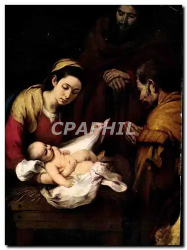 Cartes postales moderne Murillo Adoration des bergers Madrid Prado