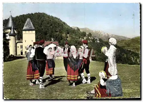 Moderne Karte Folklore Catalan La Sardane Folklore