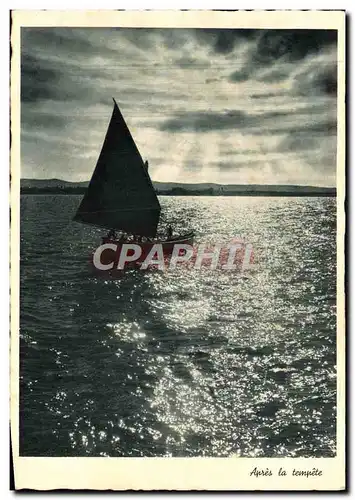 Cartes postales moderne Apres La Tempete Bateau