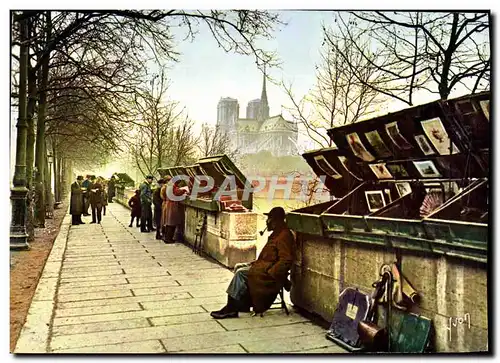 Cartes postales moderne Paris Les Bouquinistes Notre Dame