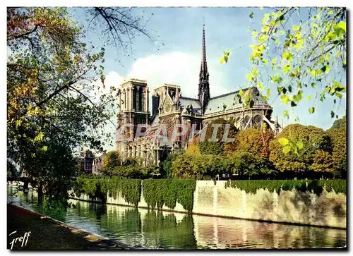 Moderne Karte Paris La Cathedrale Notre Dame