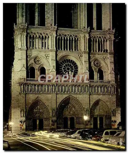 Moderne Karte Paris Le Cathedrale Notre Dame