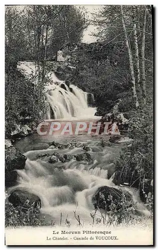 Moderne Karte Le Morvan Pittoresque Le Chatelet Cascade de Voucoux