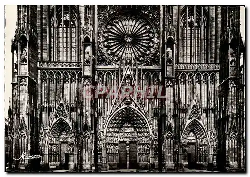 Cartes postales moderne Strasbourg La Cathedrale Facade Principale Occidentale