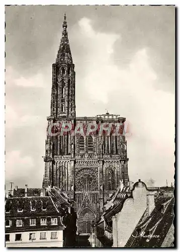 Cartes postales moderne Strasbourg La Cathedrale et la rue Merciere