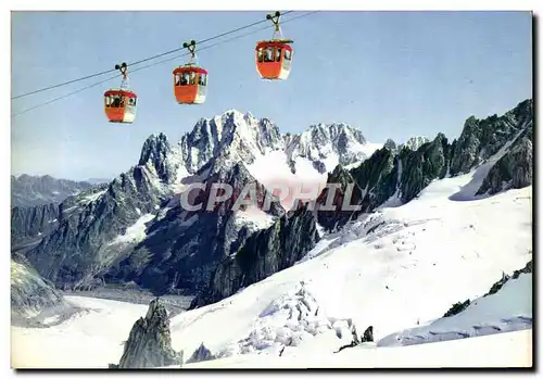 Cartes postales moderne Chamonix Mont Blanc Telepherique de l&#39Aiguille du Midi