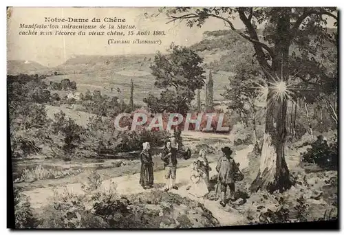 Cartes postales Notre Dame du Chene Manifestation miraculeuse de la Statue Folklore