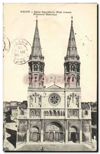 Ansichtskarte AK Macon Eglise Saint Pierre Monument Historique