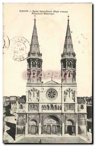 Cartes postales Macon Eglise Saint Pierre Monument Historique