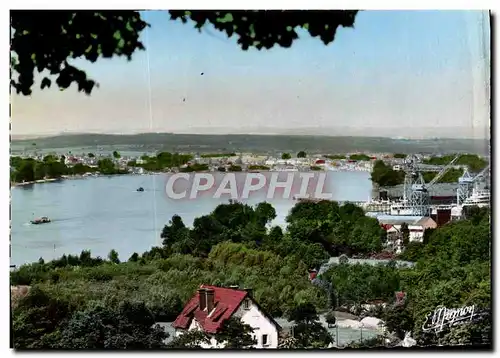 Cartes postales moderne Le Trait Perspective de la Seine sur la Mailleraye