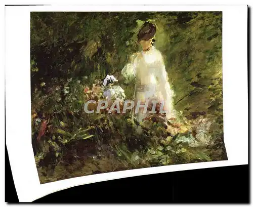 Cartes postales moderne Jeune Femme dans les fleurs Edouard Manet