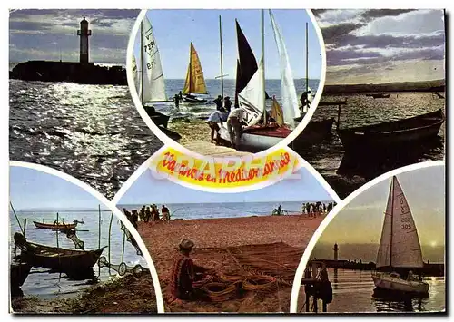 Cartes postales moderne Souvenir de Mer Vacances en Bord de Mer Bateau Voilier