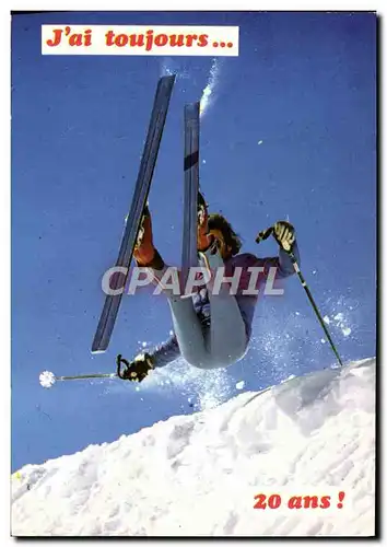 Moderne Karte J&#39ai Toujours 20 ans Ski