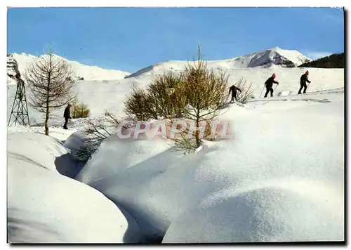 Cartes postales moderne Depart vers les sommets Ski