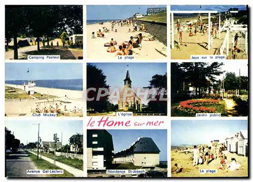 Cartes postales moderne Le Home Sur Mer Camping Pasteur La plage Jeux Club Mickey L'eglise Jardin public Residence Sa