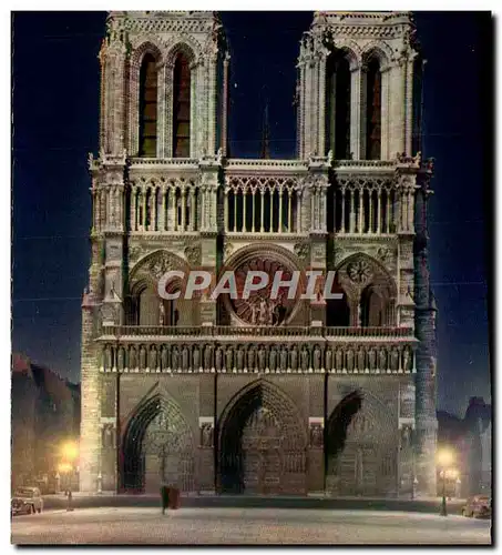 Cartes postales moderne Paris Notre Dame illuminee