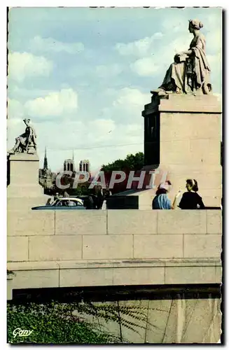 Cartes postales moderne Paris Notre Dame vue du Pont du Carrousel