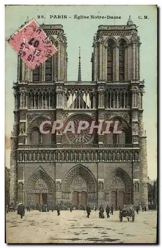 Cartes postales Paris Eglise Notre Dame