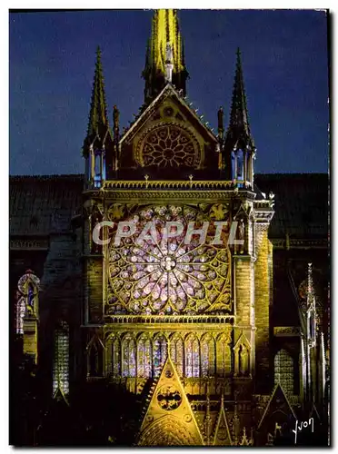 Cartes postales moderne Paris Notre Dame illuminations Son et Lumiere