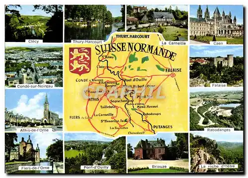 Cartes postales moderne La Suisse Normande Clecy Thury Harcourt La Carneille Caen Falaise Conde sur Noireau Athis de l&#