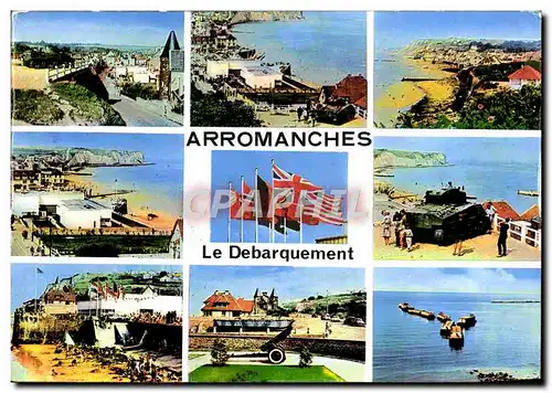 Cartes postales moderne Arromanches Le Debarquement Militaria Tank Char d&#39assaut