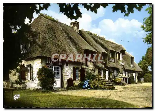 Cartes postales moderne La Luxuriante Normandie Maison Normande au toit de chaume